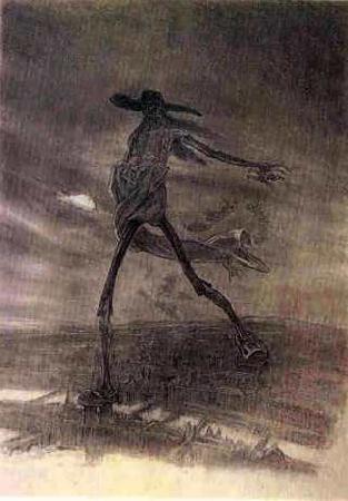 Felicien Rops Satan Sowing Seeds oil painting picture